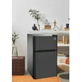 thumbnail image 3 of RCA 3.2 Cu Ft Two Door Mini Fridge with Freezer RFR832, Black, 3 of 8