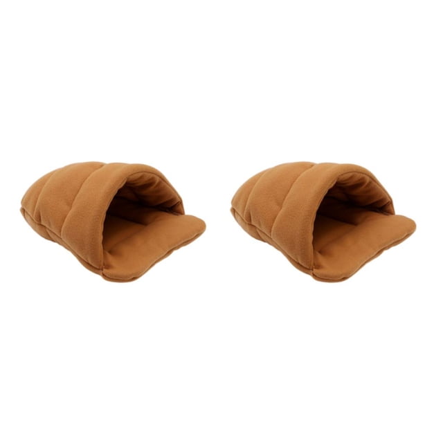 Methold Cama para mascotas fácil de limpiar con forma de zapatilla Mantenimiento Forma de zapatilla Cama para mascotas Casa para gatos Casa marrón XS,> 2Conjunto