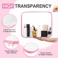 thumbnail image 3 of Funda rígida transparente con cierre, bolsa de plástico, bolsa de maquillaje transparente, 3 of 7