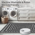 thumbnail image 5 of ODIKA 5'x7' Machine Washable Non-Slip Area Rug, Braided Cord Flooring with Moisture Resistant Technology High Traffic Rug with Pad, Black, 596263, 5 of 8