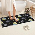 thumbnail image 4 of Pioneer Flower Floral Print Pattern Bathroom Rugs Mat, Non Slip Microfiber Bathroom Rug with Rubber Backing, Soft Mats for Bathroom Floor Tub Shower, 24"x60", 4 of 5