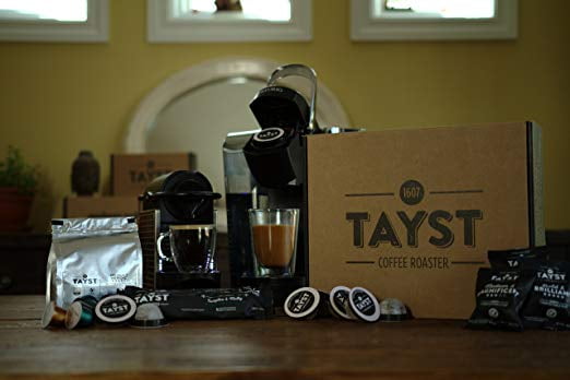 Tayst Dark Roast Coffee Pods | 30 ct. Bold & Brazen | 100% Compostable Keurig K-Cup compatible | Gourmet Coffee in Earth Friendly packaging