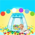 thumbnail image 5 of HLONK Ocean Ball Pool Princess House, Collapsible Star Tent, Play House Toys (1* Blue Children's Tent + 1* Star Light String Warm Light),Do Not Include Toy Balls, 5 of 5