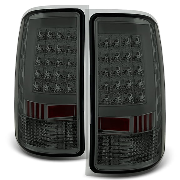 AKKON - For 07-13 Sierra 1500 07-14 Sierra 2500 3500 HD Pickup Truck Smoke G2 LED Tail Lights Brake Lamps Pair