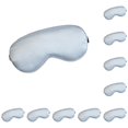 thumbnail image 1 of Jumpingount Cubierta para los ojos, ajustable, de doble cara, para dormir, venda creativa, flexible para tocar, accesorios de viaje, venda para los ojos, Plata 10piezas Jumpingount CBP388744, 1 of 5