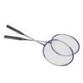 thumbnail image 2 of Badminton Racket, Durable Practical Lightweight Badminton Racquets Purple Ferroalloy With Storage Bag For Gym For Students, 2 of 8