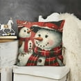 thumbnail image 2 of Christmas Pillow Covers Throw Pillow Covers Winter Holiday Decoration Red Pillowcases Linen Cushion Covers For Couch Bedroom Sofa Chair Car Decor, 2 of 5