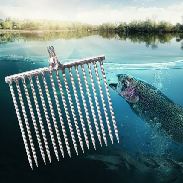 Fishing Gig, Fishing Spear, Stainless Steel Universal Matching Salmon