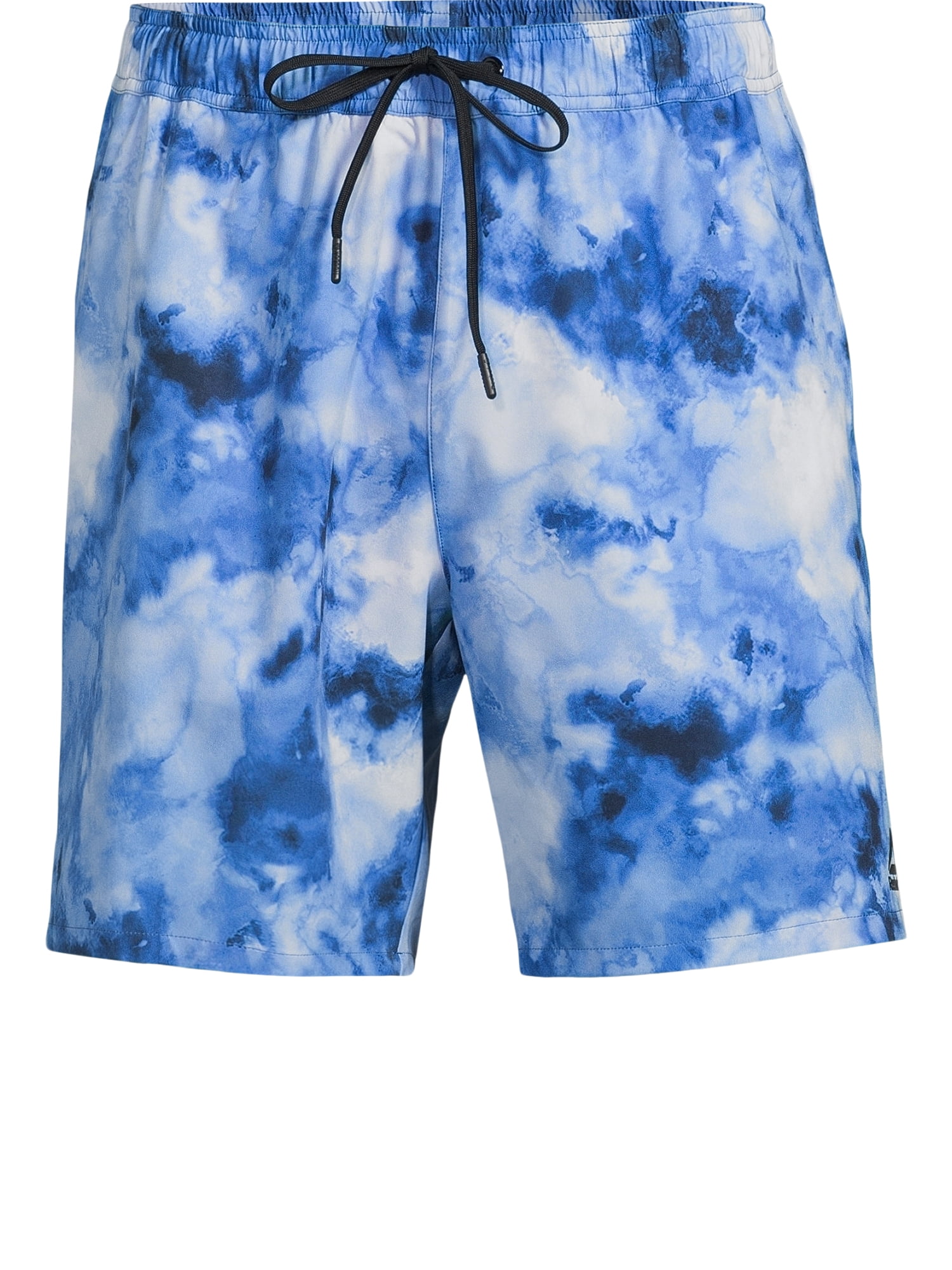 Reebok Men's & Big Men's Solid Logo Swim Trunks with Compression Liner and UPF 50+, 7" Inseam, Sizes S-2XL