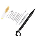 thumbnail image 4 of Puntas De Tejer Para Pulseras, Agujas De Tejer, Multifunción Portátil Para Tejer Herramienta De Tejer DIY Herramienta De Aguja De Acero Plano DIY OTVIAP 12 piezas negras/juego, 4 of 8