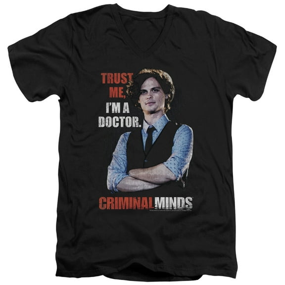 Criminal Minds - Trust Me - Slim Fit V Neck Shirt - X-Large