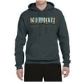 thumbnail image 2 of Wild Bobby Godfidence- Knowing I Can't But He Can Blue and Brown Cheetah Print Inspirational/Christian Unisex Hoodie Sweatshirt, Charcoal, Large, 2 of 6