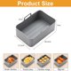 thumbnail image 1 of Sartén de silicona antiadherente con revestimiento para horno de freidora de aire de forma cuadrada (1 unidad gris) Ehuebsd Libre de BPA, 1 of 8