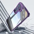 thumbnail image 5 of Decase Shockproof Soft Cover for Samsung Galaxy S25,Transparent TPU+PC Acrylic Protective Military Grade Armor Heavy Duty Protection Phone Back Case for Samsung Galaxy S25,Darkpurple, 5 of 7