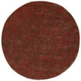 thumbnail image 4 of SAFAVIEH Soho Trinity Floral Wool Area Rug, Chocolate/Red, 5' x 8', 4 of 9