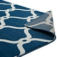 thumbnail image 5 of Modway Beltara Chain Link Transitional Trellis 5x8 Area Rug in Moroccan Blue and Ivory, 5 of 7