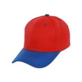 thumbnail image 1 of Casquette de Baseball Ajustable Bicolore, Rouge Bleu Royal, 1 of 2