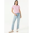 thumbnail image 3 of Free Assembly Women's Short Sleeve Ringer T-Shirt, 3 of 6