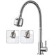 thumbnail image 1 of Grifo de cocina de acero inoxidable macizo de diseño moderno, grifo de agua fría de un solo tipo de material de cobre, giratorio 360°, fácil instalación para cocinas de hoteles y hogares, 1 of 5