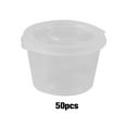 thumbnail image 4 of fastboy 50 Pieces Household Restaurant Bakery Barbeque Single Use Bowl Food Vegetable Sauce Box Rice Seasoning Jar Cup Container 25ML, 4 of 6