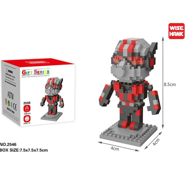 Figuras de acción de Marvel para niños, Spiderman, Anime, bloques de construcción, Ironman, Deadpool, juguetes de regalo de cumpleaños hola suerte unisex