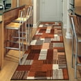thumbnail image 1 of BY COCOON 2'x6' Runner Rug| Carpet Runner Kitchen Rug Washable Rug Runners Rugs for Hallway Non Slip (57 Cm x 180 Cm Brown Rug), 1 of 1