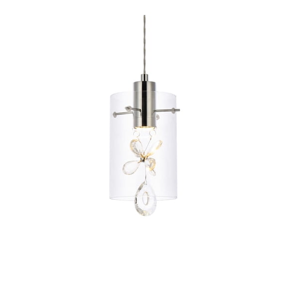 Hana 1 light Chrome Pendant