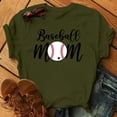 thumbnail image 5 of Lilgiuy Personalized Baseball Mom Shirt - Custom Baseball Mom Shirt with Name and Number for Mothers Day Clearance, 5 of 5