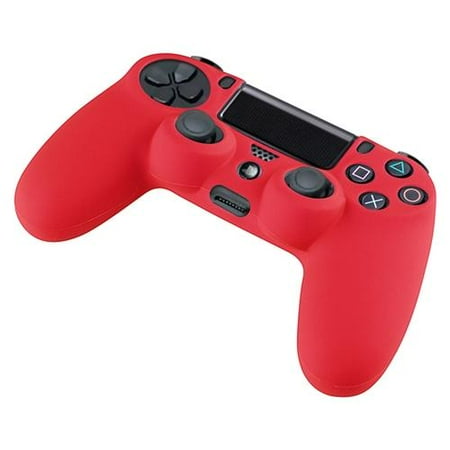 Insten Red Silicone Skin Case For Sony PS4 Remote Controller