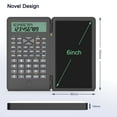 thumbnail image 5 of Desktop Scientific Calculator with Erasable Writing Board, 10-digit LCD Display Foldable Desk Calculator, 2 Line Physics Calculator for School Students, Financial, Office, Business, Engineering, 5 of 7