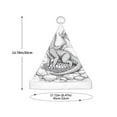 thumbnail image 3 of Cauagu Dragon Nest Sketch Pattern Christmas Hat for Kids,Xmas Holiday Hat Santa Hat for Boys & Girls Festive Headwear Accessories for Christmas/New Year/Holiday, 3 of 6