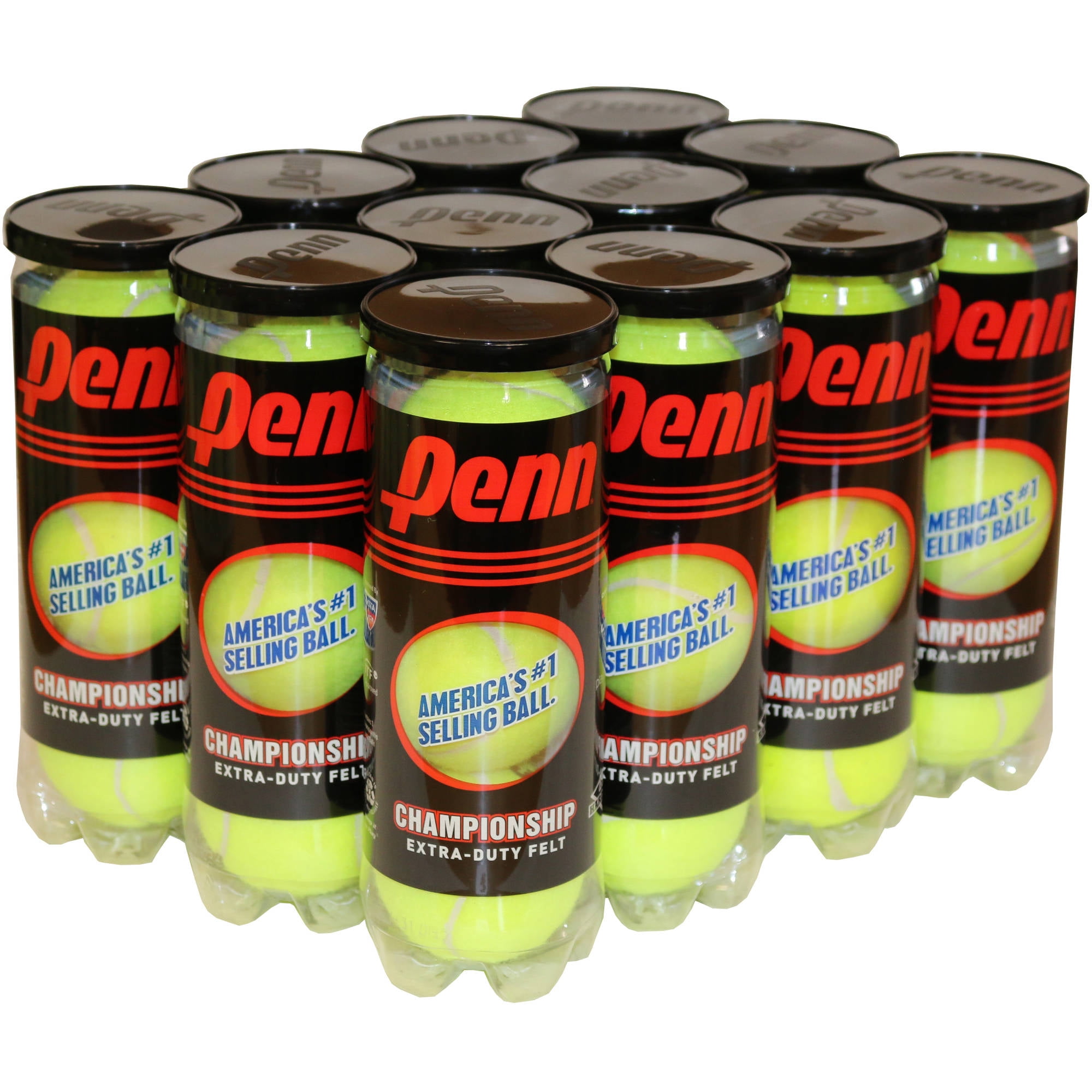 Natural Rubber for consistent Play Official Ball of The United States Tennis Association Leagues Yellow Penn High Altitude Tennis Balls Championship USTA & ITF Approved 
