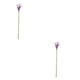 thumbnail image 1 of Wosthever Ramo de flores artificiales de bajo mantenimiento y ramo de boda de flores artificiales para interiores o exteriores blanco morado 37cm * 7cm 2Conjunto, 1 of 6
