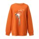 thumbnail image 3 of Blusa de manga larga suelta con cuello redondo y estampado de Halloween para mujer Pompotops FGAJ19407, 3 of 4