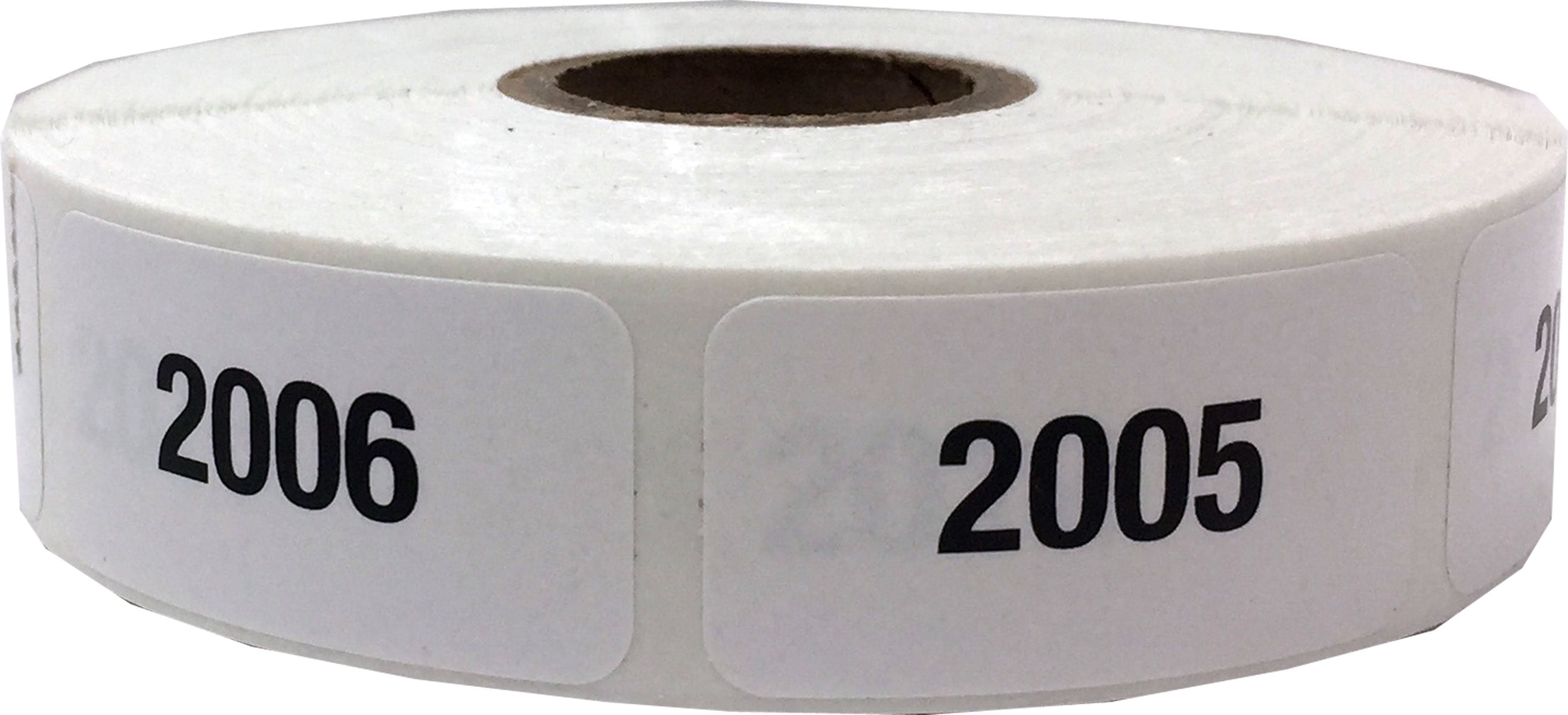 White with Black 2001 - 3000 Consecutive Number Labels | 3/4