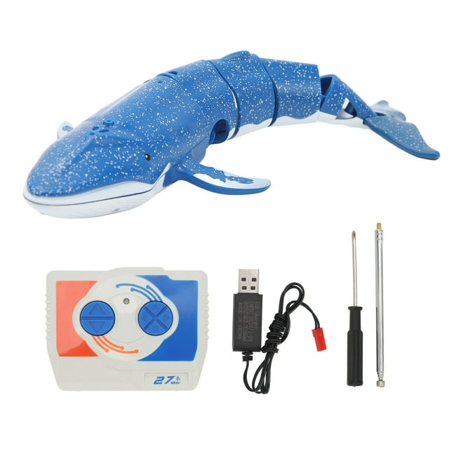 Ballena de control remoto Nikou juguete eléctrico de simulación de buceo color azul