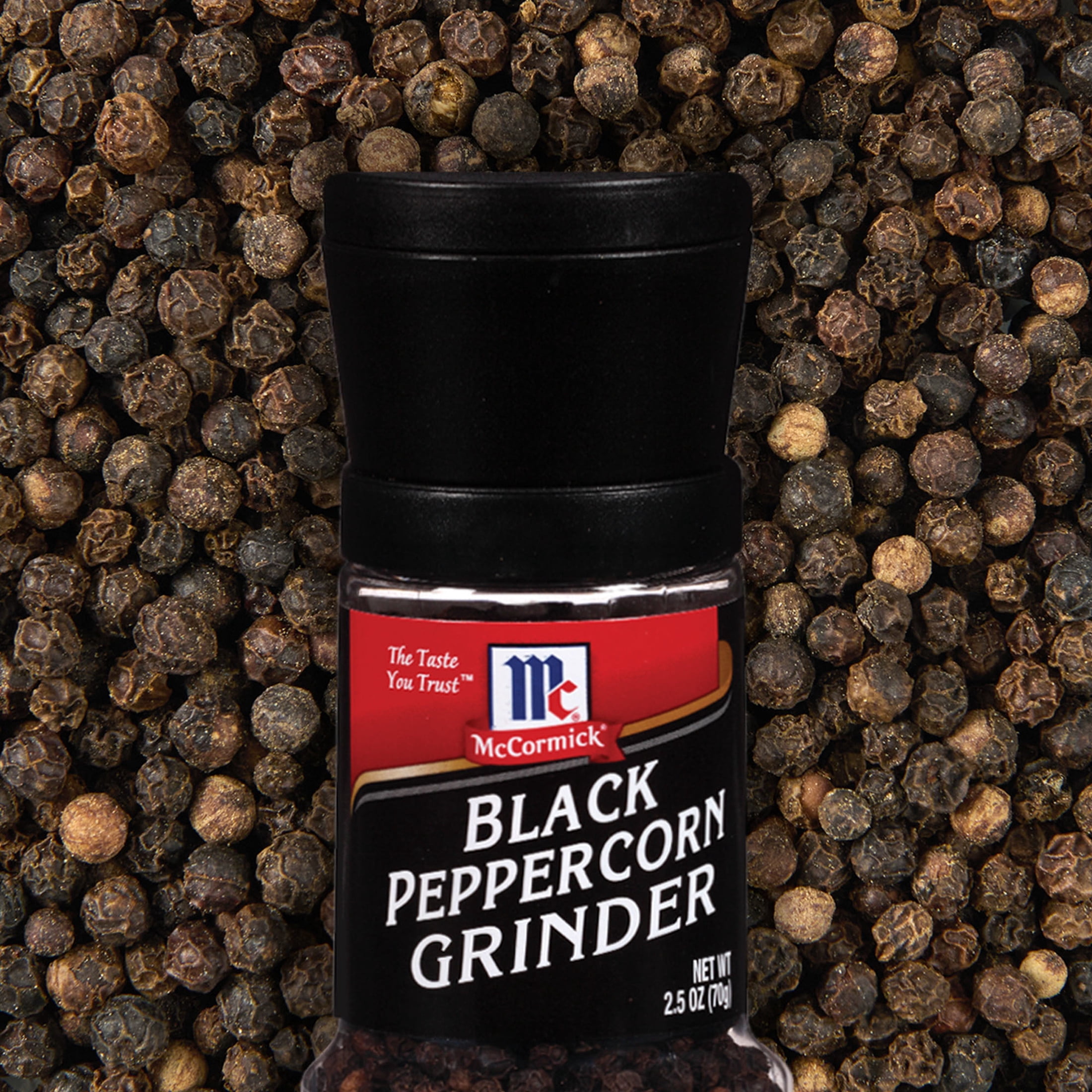 (12 pack) McCormick Black Peppercorn Grinder, 2.5 oz Bottle