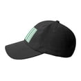 thumbnail image 3 of Baseball Cap Bent Eaves Design 6 Piece Cap Body Breathable Not Hot Plastic Cap Drag For Daily Travel Vacation Lightgreen Stripe_1 Black, 3 of 8