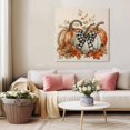 thumbnail image 5 of Orange Grey Pumpkins Fall Wall Art Painting on Canvas, Thanksgiving Rustic Canvas Art Home Prints Wall Art Framed Modern Artwork for Living Room Bedroom Wall Decor 8x8in, 5 of 9