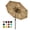 Tan, variant on GOGRANT 9 ft Gray Rectangle Market Patio Umbrellas, UV Resistant