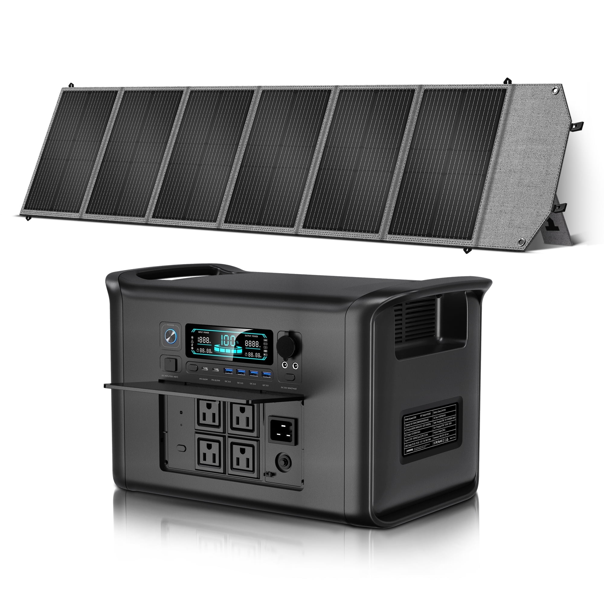 Anker 757 Power Station, 1500W Solar Generator, 1229Wh LiFePO4