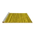 thumbnail image 2 of Ahgly Company Machine Washable Indoor Round Abstract Yellow Contemporary Area Rugs, 8' Round, 2 of 4
