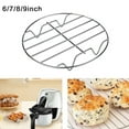 thumbnail image 3 of 6/7/8/9 Inch Air Fryer Accessories Fit Air Fryer On Offer Kitchen High-quality Steel Single-layer Grill Rack Grid Cooling Rack, 3 of 8