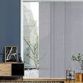 thumbnail image 4 of GoDear Design Adjustable Sliding Panel Track Blind 45.8"- 86" W x 96" H, Vertical Blinds Cordless, Semi-sheer, Twilight Ashes, 4 of 12