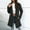 Black, variant on BEFOKA Women's Coat Casual Lapel Fleece Fuzzy Faux Shearling Coats Warm Winter Oversized Outwear Jackets