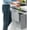 Gray, variant on GIXUSIL Small Kitchen Trash Can with Lid,Plastic Hanging Trash Can for Kitchen Cabinet Door or Under Sink,Mountable Compost Bin, (Grey)