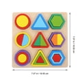 thumbnail image 2 of 1 Set Geometry Shape Cognitive Toys Wood Building Blocks Kids Educational Toy, 2 of 8
