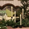 thumbnail image 6 of Rhytsing 10" Wax Dripping 5Pcs Ivory Flameless Taper Candles with Timer - Remote & Batteries Incl., 6 of 7