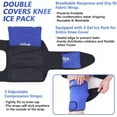 thumbnail image 3 of Knee Ice Pack Wrap with 2 Gel Pad and Ice Bag for Knee Injuries Reusable, 3 of 8