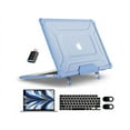 thumbnail image 1 of Étui pour MacBook Air 13,6 Pouces Case 2022 2023 2024 Release A2681 M2 Chip avec Touch ID, Étui Rigide pour Portable avec Béquille, Peau de Clavier, Protecteur d'Écran, Couverture pour Appareil Photo, Adaptateur USB‐C, 1 of 7